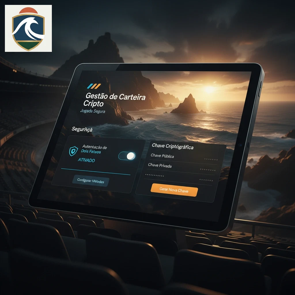 Interface web com opção de autenticação de dois fatores e definições de chave criptográfica