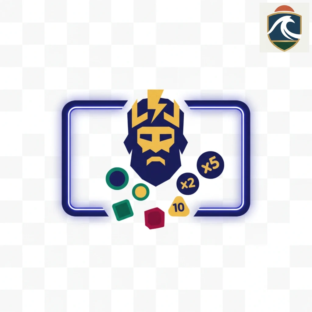 Interface do slot Gates of Olympus com o personagem Zeus e símbolos de gemas a cair