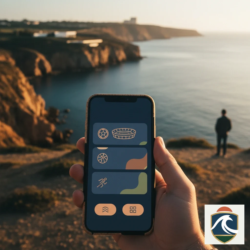 Ecrã de telemóvel com cartões de notificação push