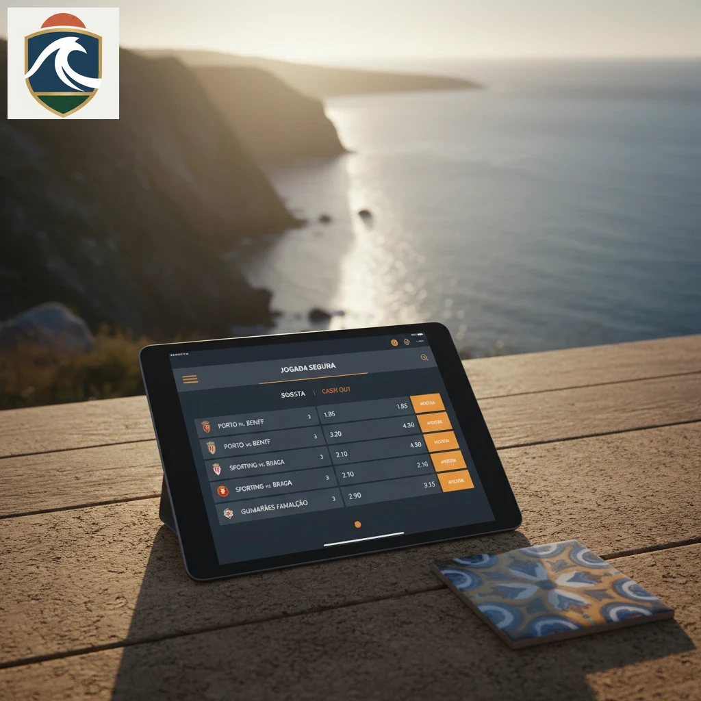 Interface digital com calendário de jogos de futebol, equipas e caixas de odds